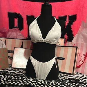 Victoria secret shine strap bikini NWT